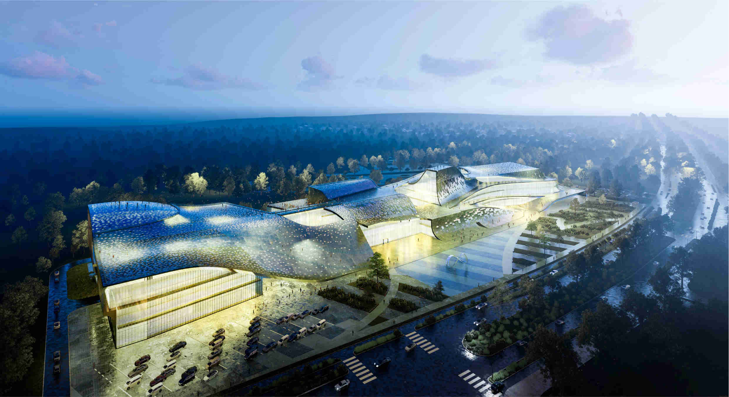 中法武汉生态示范城文化体育活动中心主体结构封顶 中法武汉生态示范城文化体育活动中心主体结构封顶