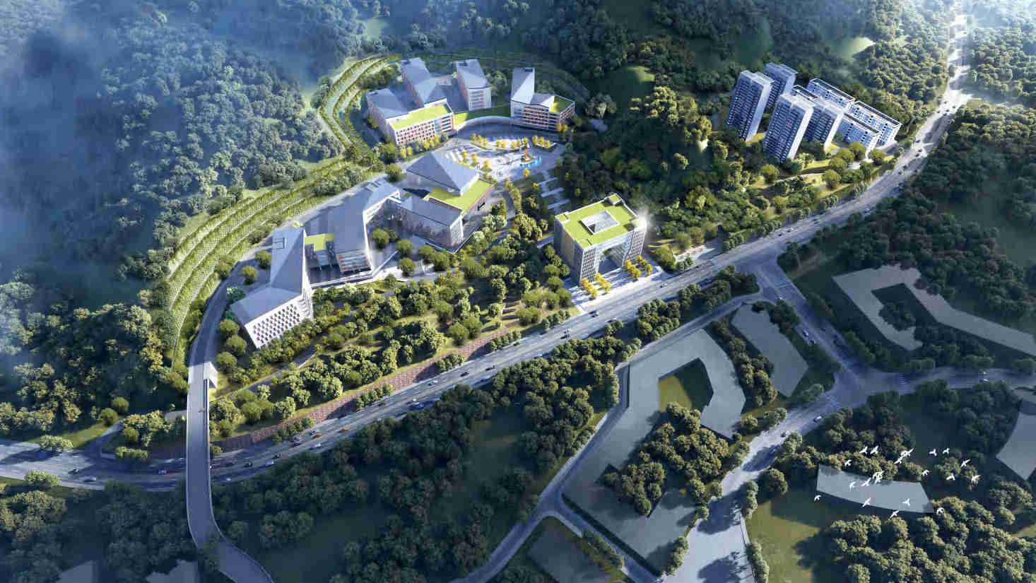 公司中标达州市高等院校基础设施建设项目