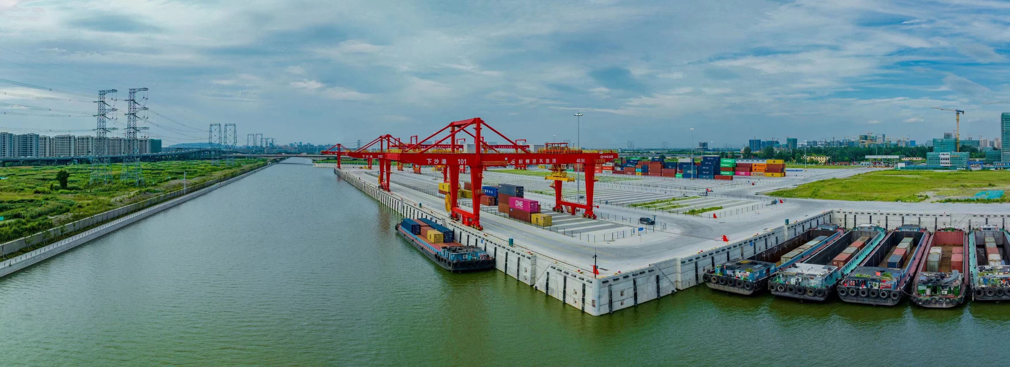 公司EPC总承包的杭州下沙港开港 公司EPC总承包的杭州下沙港开港