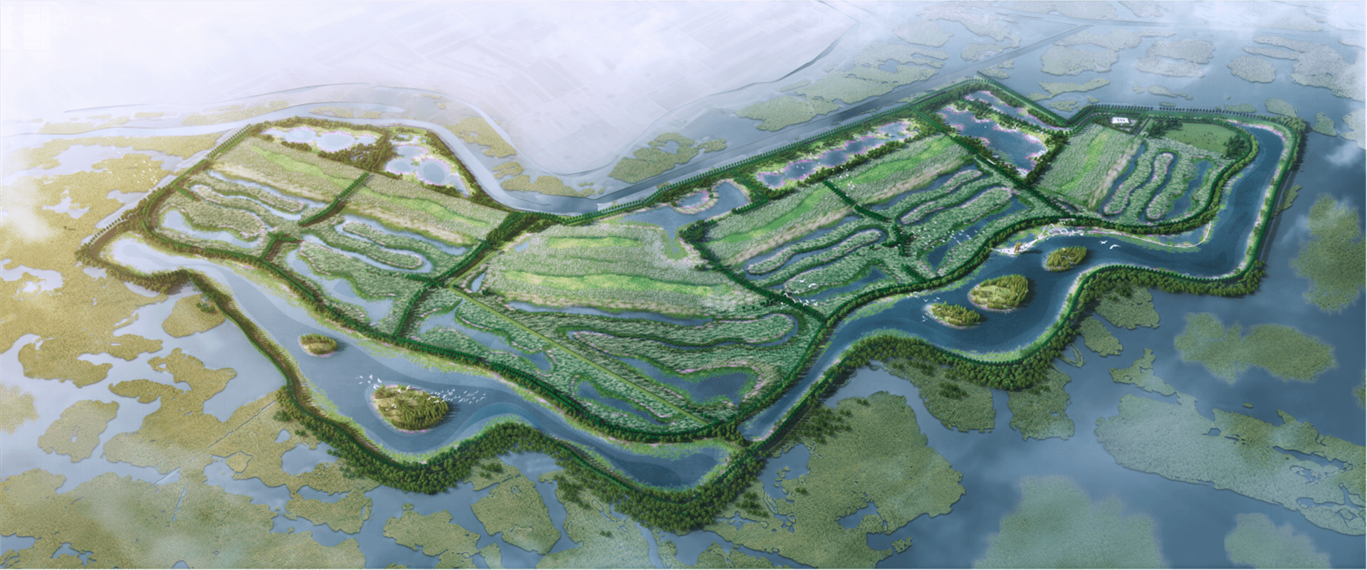 孝义河河口湿地水质净化工程