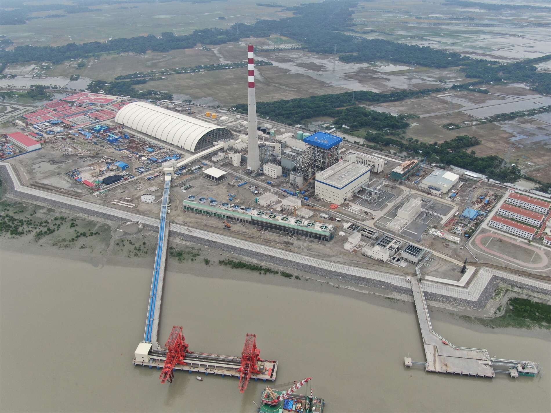 孟加拉巴瑞萨燃煤电站项目码头工程