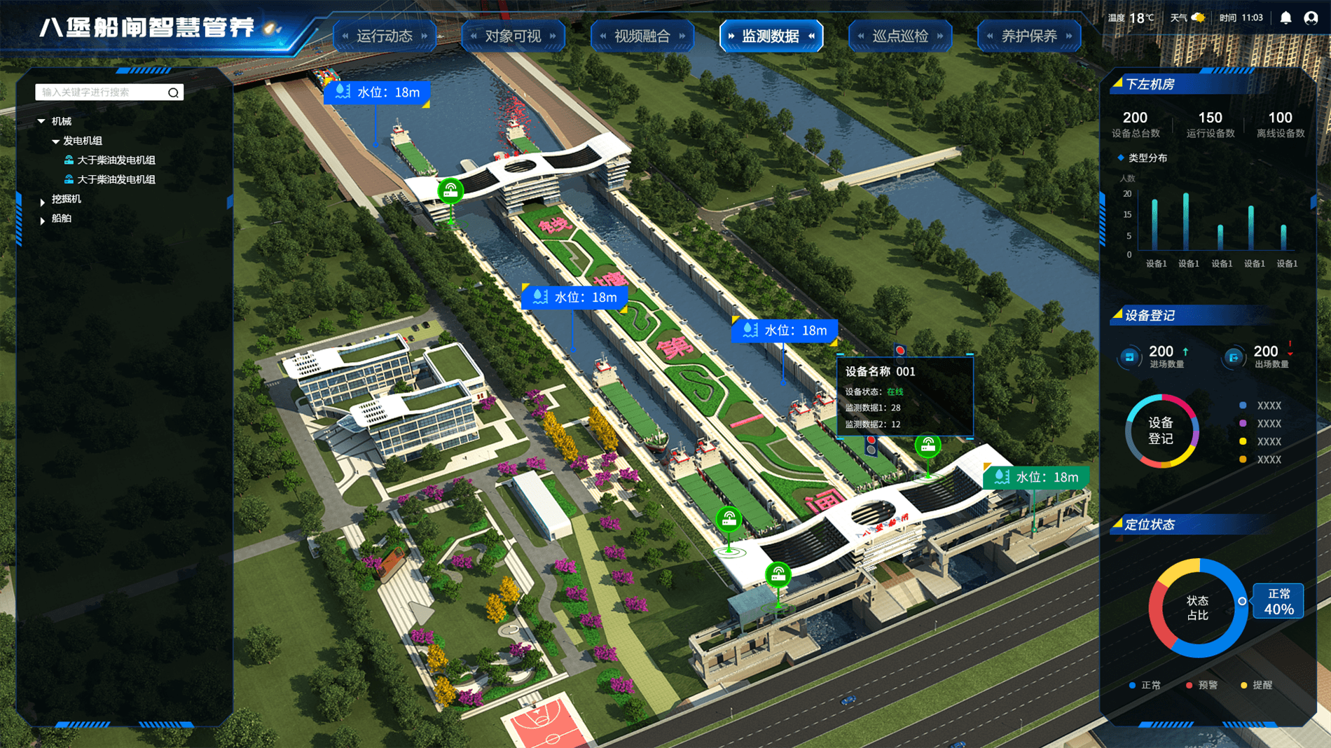京杭运河浙江段三级航道整治工程杭州段（八堡船闸段）BIM智慧管养平台建设项目