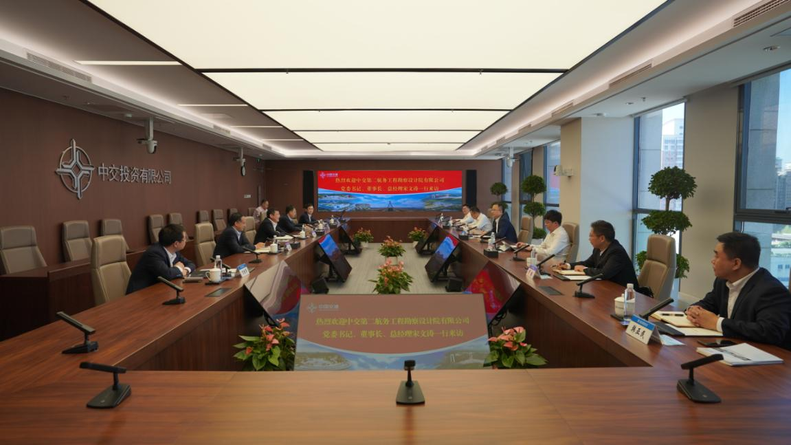 公司主要领导拜会中交投资有限公司党委书记、董事长蔡奉祥