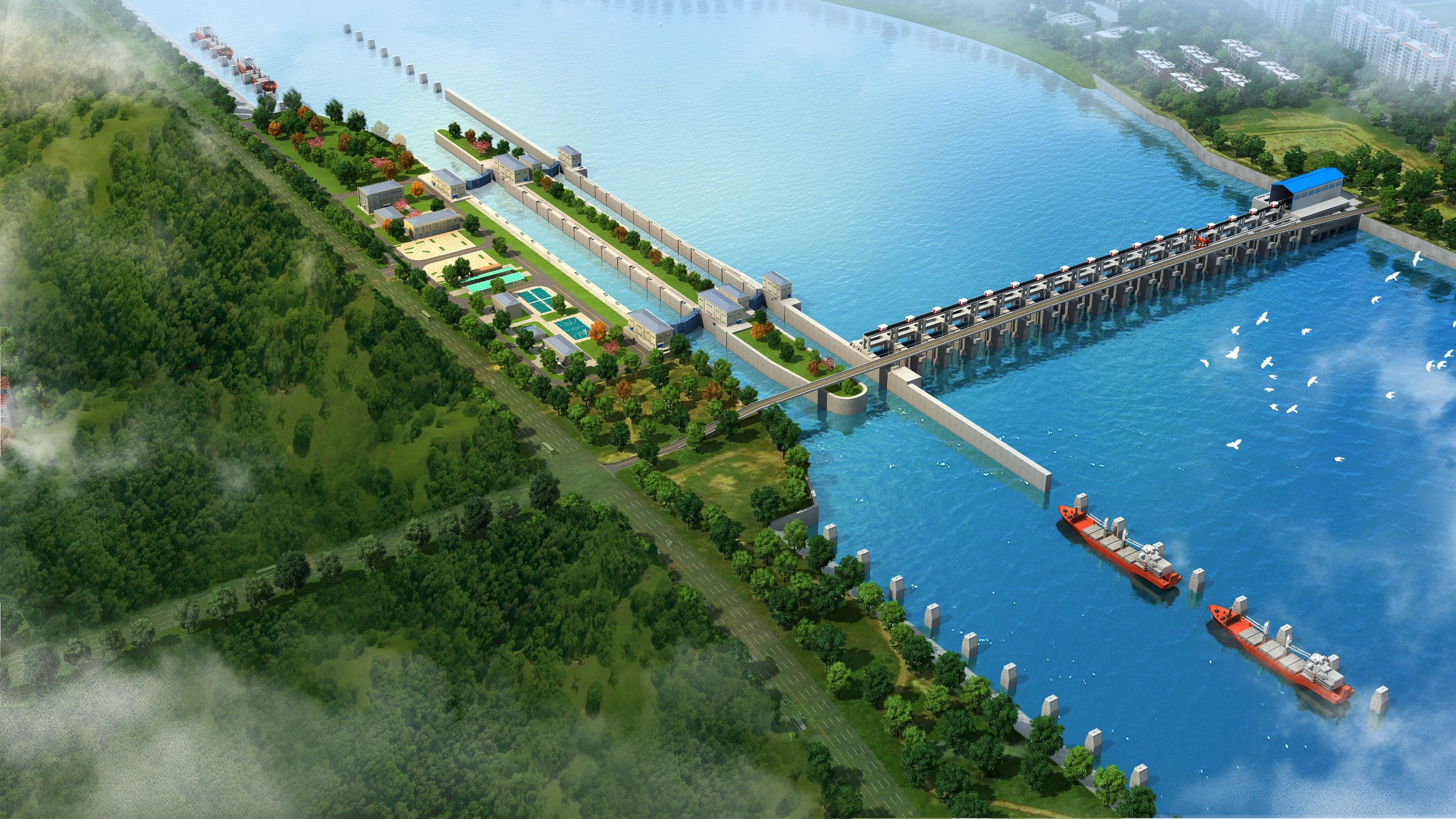 东江河源至石龙航道扩能升级-风光船闸工程