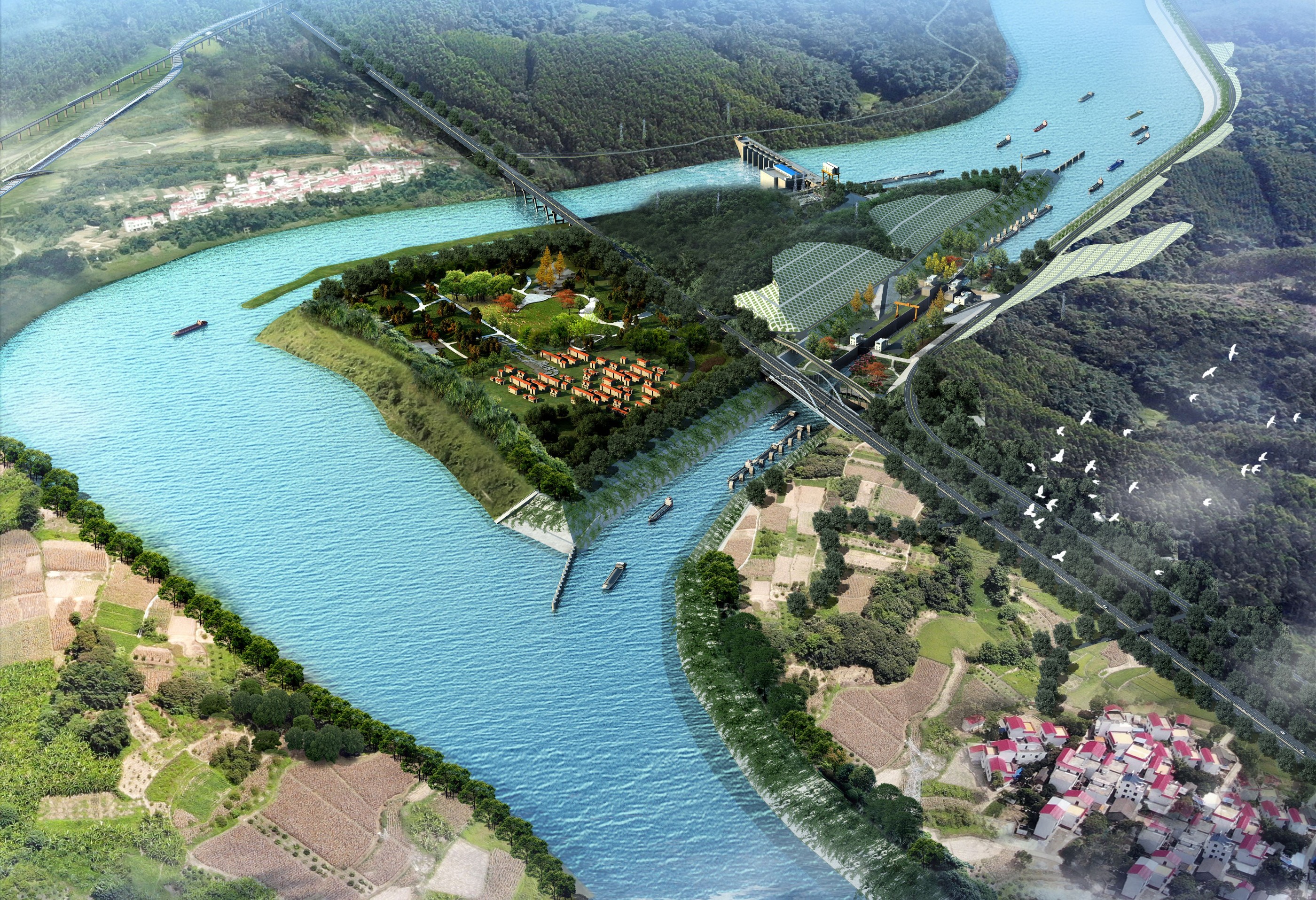 金鸡滩水利枢纽二线船闸工程